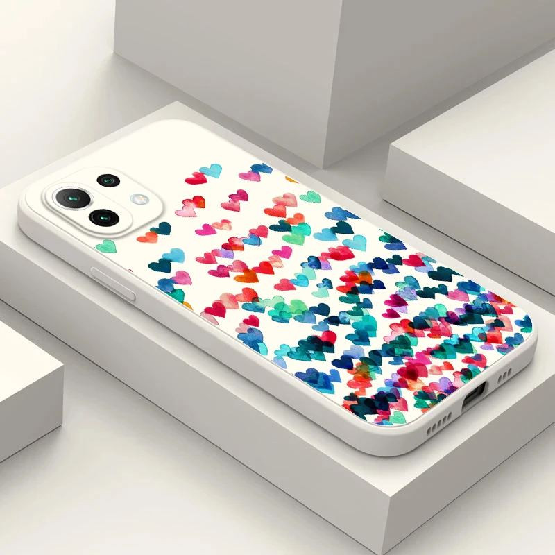 Custodia Per Telefono Per Xiaomi Mi 13 12 Lite 12X 12S Pro Poco F3 F4 Gt X2 X3 X4 M3 M4 Pro M5S 4G 5G Cover In Silicone Forme Di Cuori