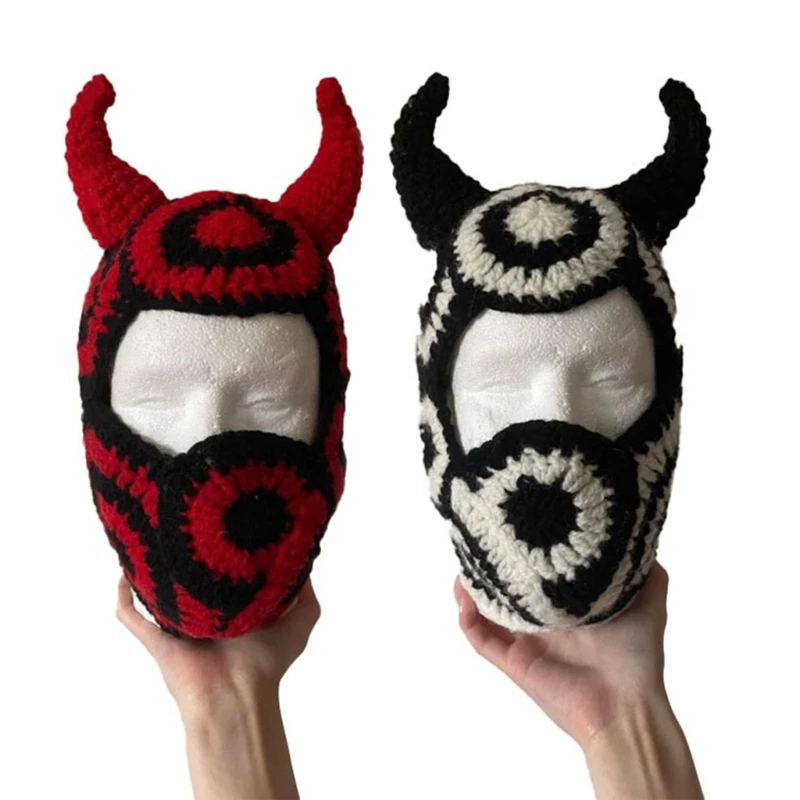 

Halloween Knitted Hat for Teenagers Keeping Warm Protecting Ear Hat Windproof