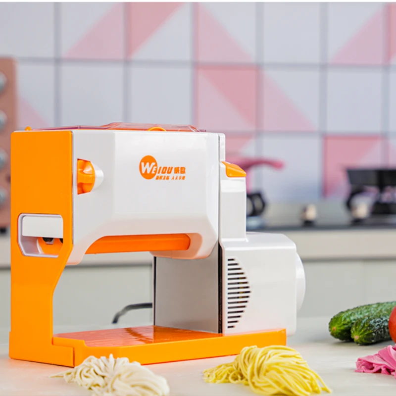 Electric Noodle Press Small Home  Machine Automatic Stainless Steel Dumpling Skin Cutting Kitchen Appliances dumpling skin family food supplement noodle machine gear pasta machine home manual kitchen dumpling skin processing tool