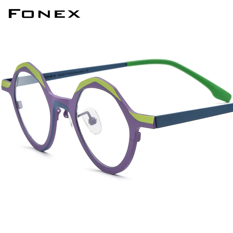 fonex-montatura-per-occhiali-in-puro-titanio-donna-occhiali-da-vista-colorati-retro-poligonali-uomo-2024-occhiali-f85803