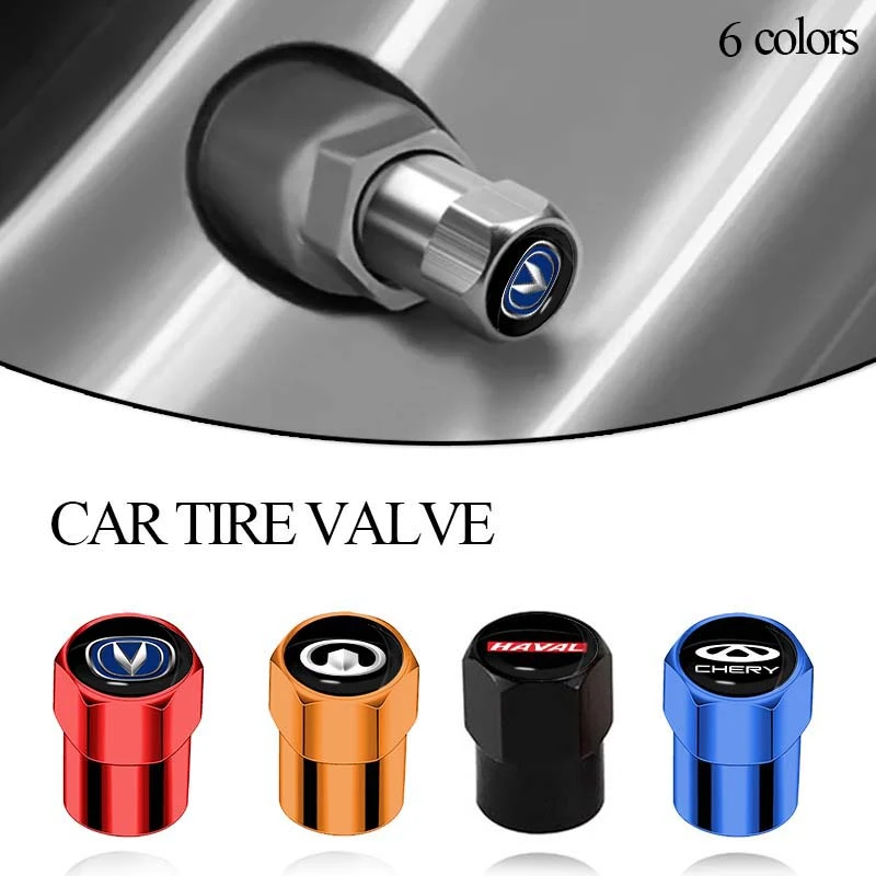 4pcs Car Valve Stem Caps Cover Tyre Dust Cap For Dodge Caravan Ram 1500