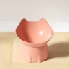 1pc WhiskerWare Elevated Cat Bowl Anti-Tip Plastic Raised Pet Feeding Dish with Tilted Edg 3e Neck Protection Kitty Food 6