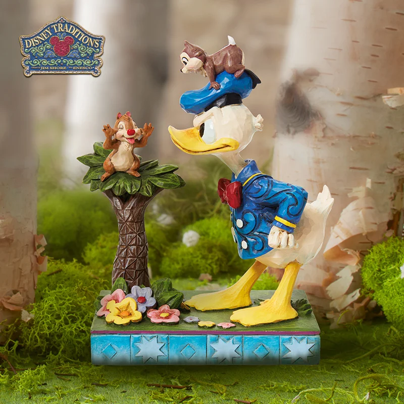 

Disney Pendant Chip 'N' Dale And Donald Duck Figure Anime Cute Decoration Desktop Ornaments Toys Creative Birthday Gift