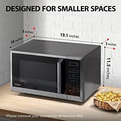 ML2-EM09PA(BS) Small Countertop Microwave Oven With 6 Auto Menus, Kitchen  Essentials, Mute Function & ECO Mode, 0.9 Cu Ft, 1 Hog - AliExpress