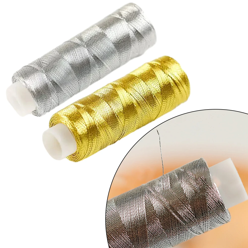 Premium Quality Silver and Gold Thread for Perfectly Finished Projects  Suitable for Patchwork and Home Sewing Machines