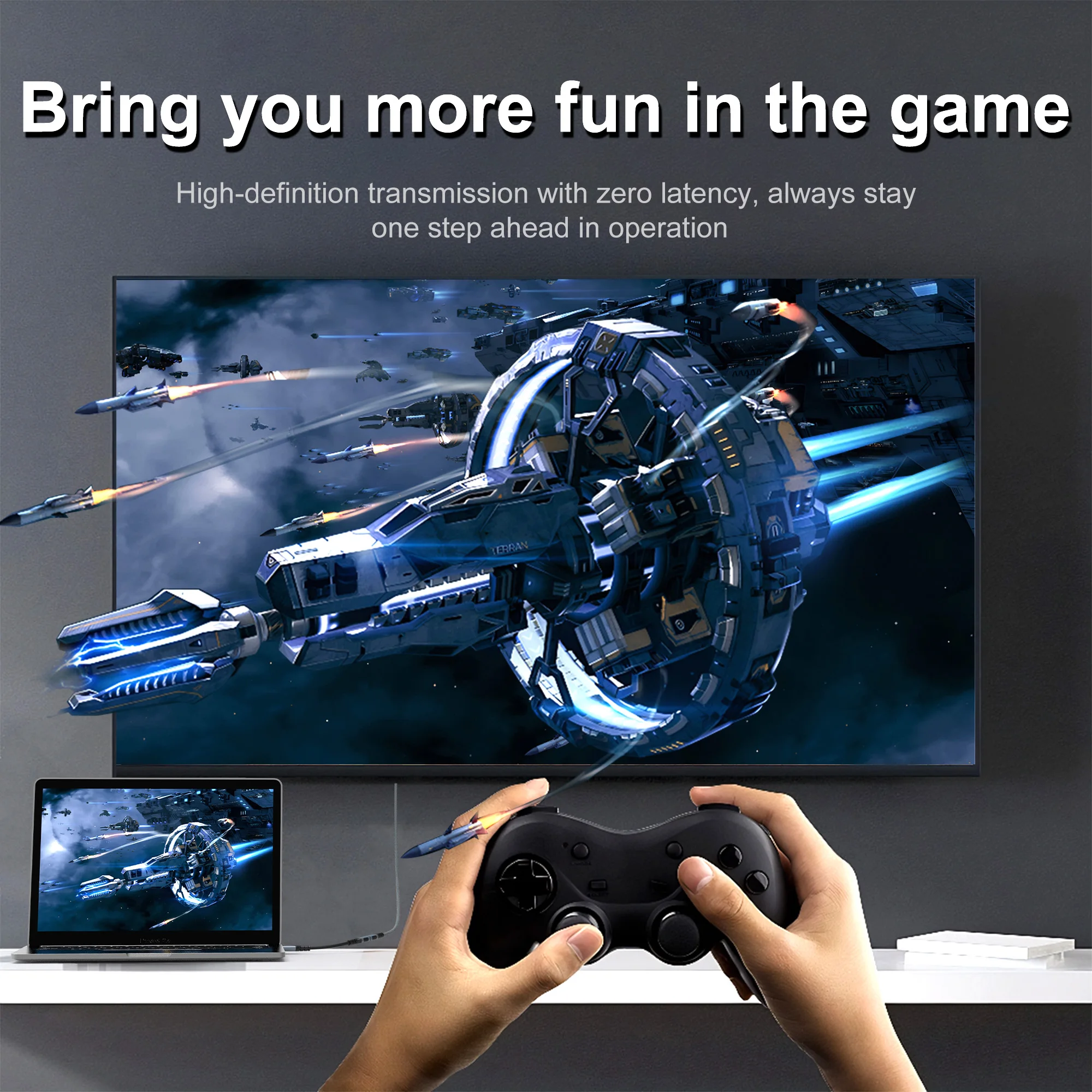 Ultra High-Speed 8K HDMI 2.1 Extension Cable with Dynamic HDR Support