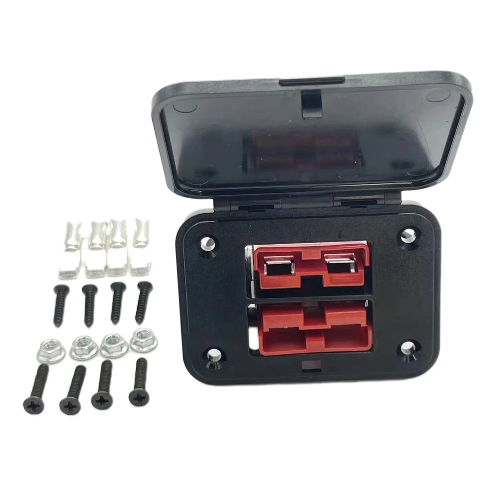 Twin Dual Flush Mount Bracket For Anderson Plug Power Connection For 12-6 AWG Diameters Ranging 1 Set wire connector,wire connector terminals,electrical connectors,cable connector,electrical connector,power plug,power plugs