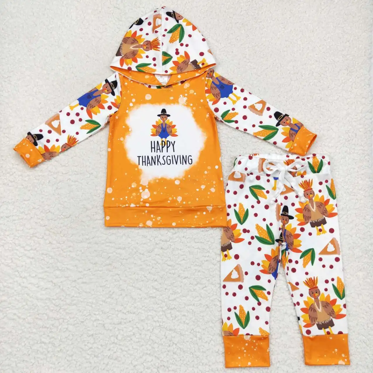 

Wholesale New Girls Autumn And Winter Long-Sleeved Hooded Halloween Suit With Multiple Elements And Bright Colors