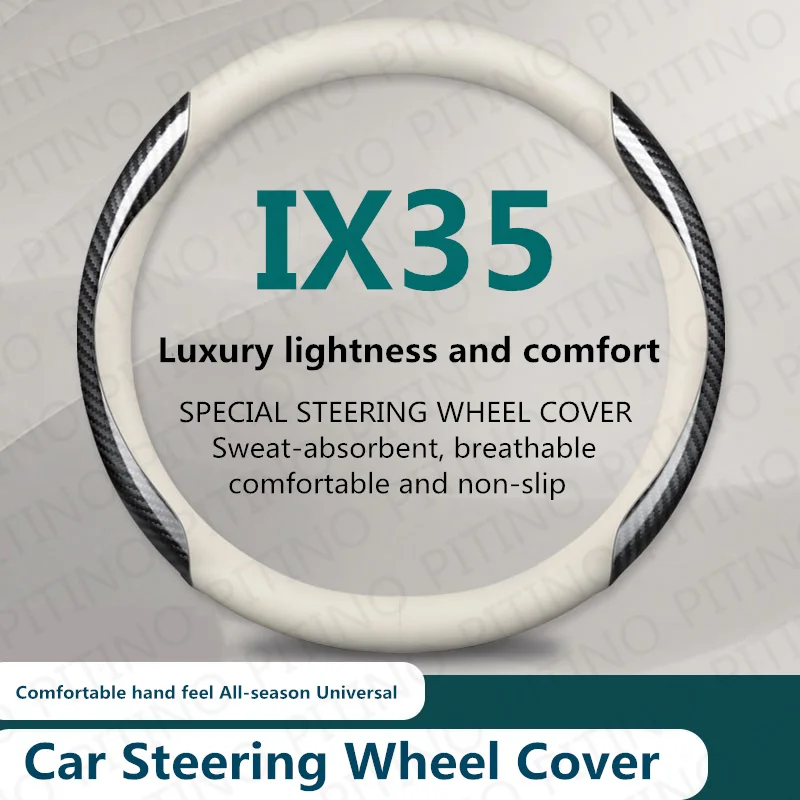 

Car Steering Wheel Cover For Hyundai IX35 Anti Slip Wear-resistant Sweat Absorbing 37-38cm Interior Steering Cover Accessories