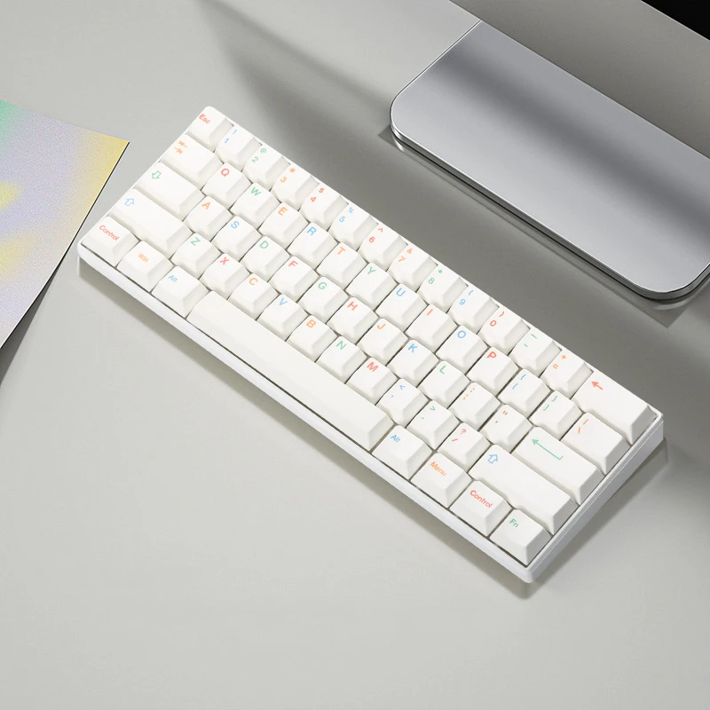 61 Keys Mechanical Keyboard RGB Backlit LED For PC Computer Laptop Office Game