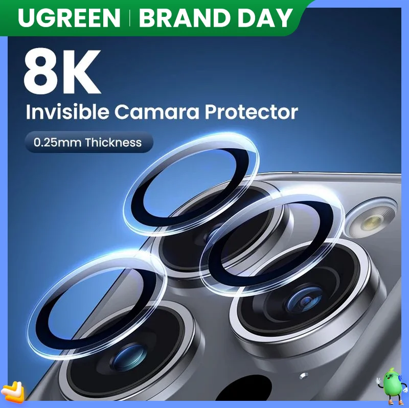 Protezione Dell'Obiettivo Della Fotocamera Ugreen Per Iphone 15 Pro Max Full Lens Glass Per Iphone 15 Plus Iphone 15 14 13 Pro Mini Pellicola Protetti