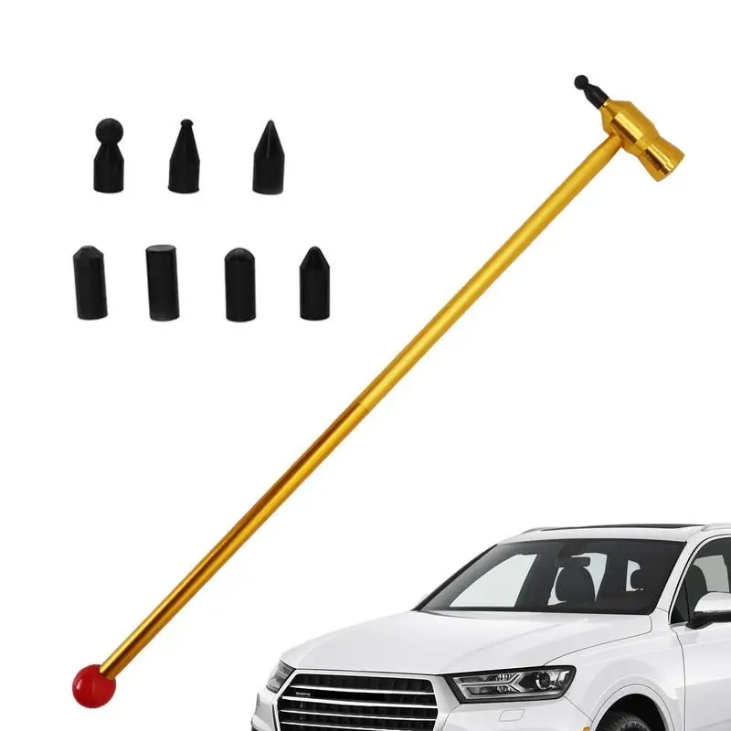 

Dent Remover Hammer Car Dent Repair Removal Tools T-bar Dent Puller With 7pcs Heads Tap For Automobile Body Motor Refrigerator