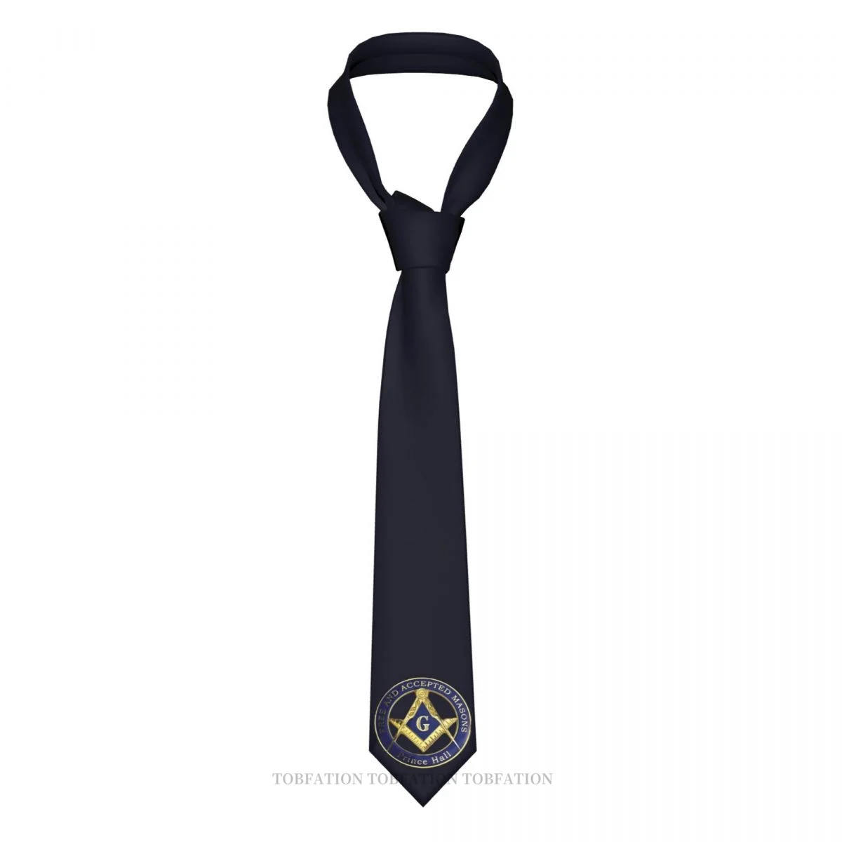 

Freemasonry Pattern Print Ties Casual Unisex Neck Tie Daily Wear Narrow Striped Slim Cravat