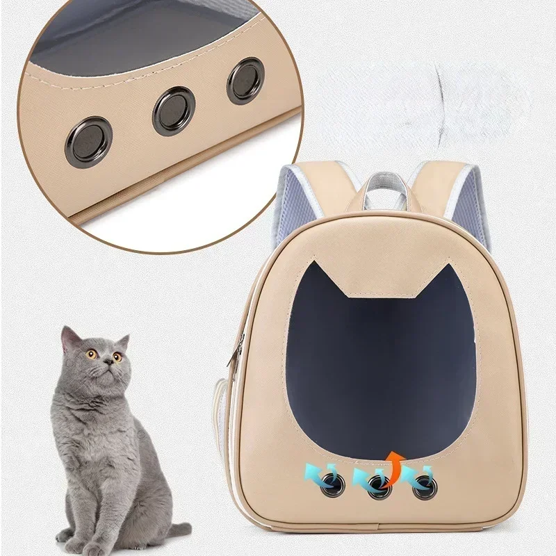 Backpack Cat Bag New Light Transparent Pet Bag Large Space Comfortable Breathable Cat Backpack