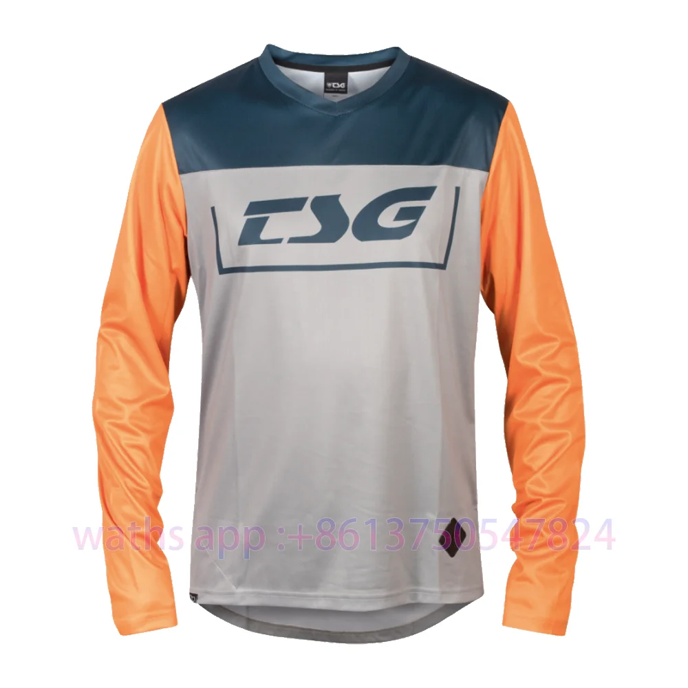 thumbnail image 1 of Maillot de ciclismo de manga larga TSG, maillots de ciclismo de montaña para descenso, camisetas de MTB, motocross MX, maillot de carreras BMX, DH, 1 of 5
