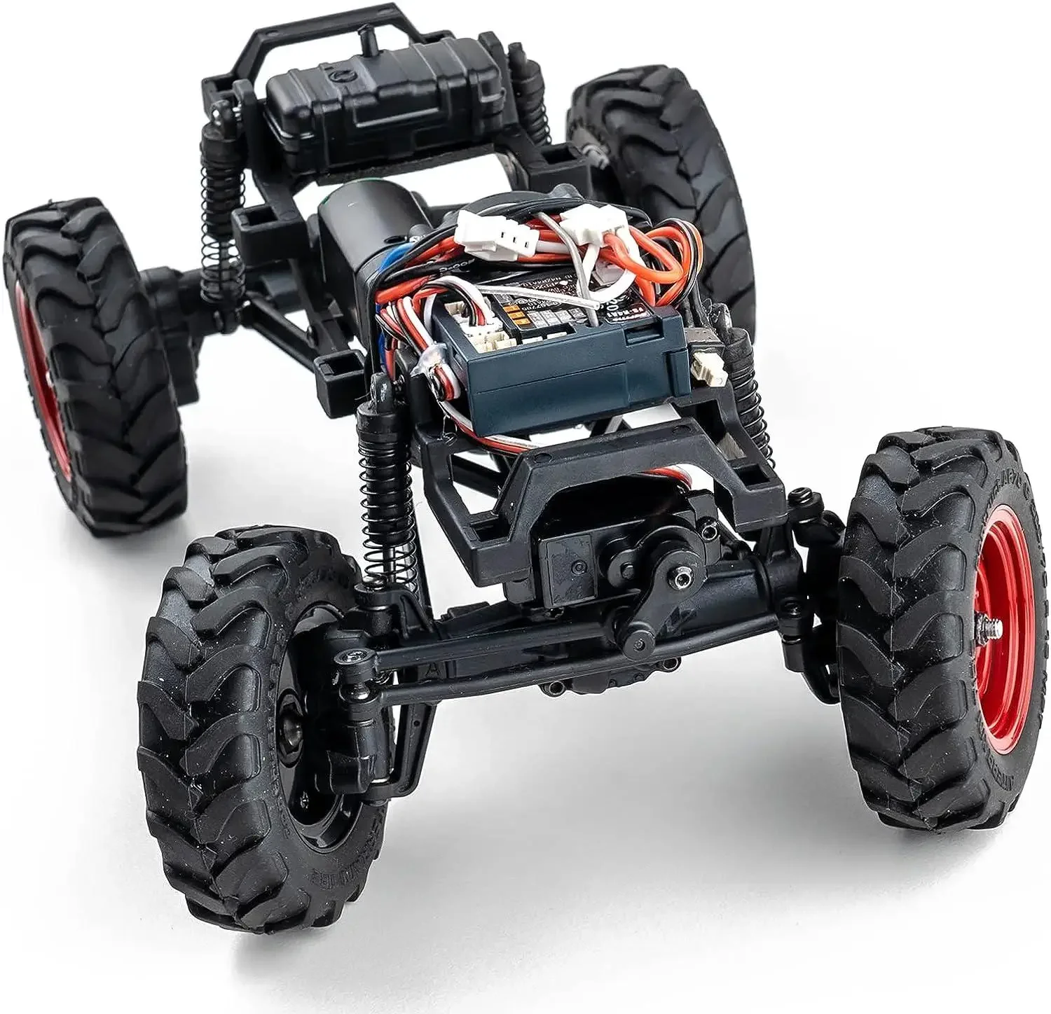 FMS RC 크왈러 1/24 FCX24 파워 왜건 RTR 4WD, 2.4GHz 3CH 리모컨 자동차 (빨간색)