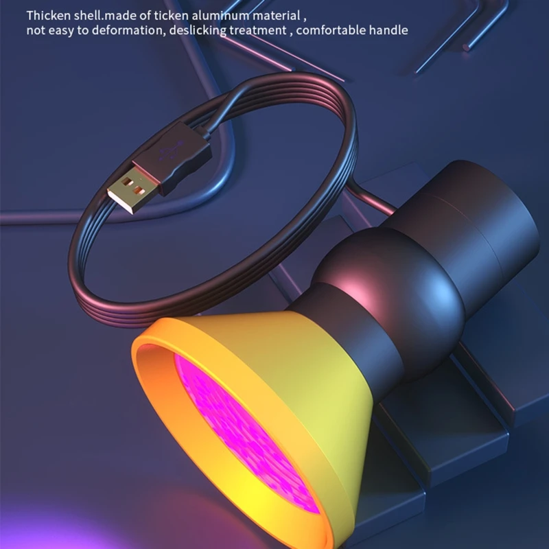 Upgrade UV  Curing Lamp USB 10W UV  Lamp  LED Purple Light Drop Shipping