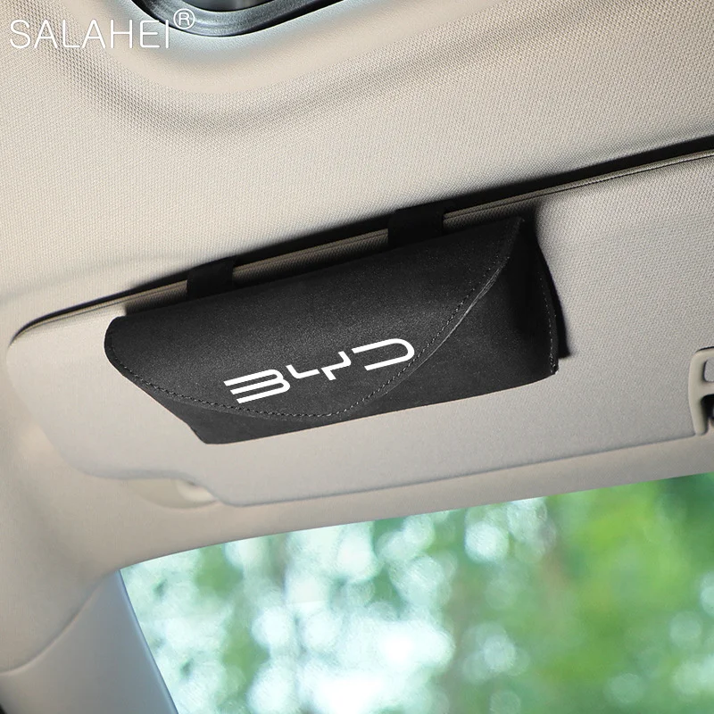 

Car Sun Visor Storage Multi-function Glasses Clip Sunglasses Bracke For BYD Song PRO Han EV Max Tang DM 2018 Qin PLUS Interior