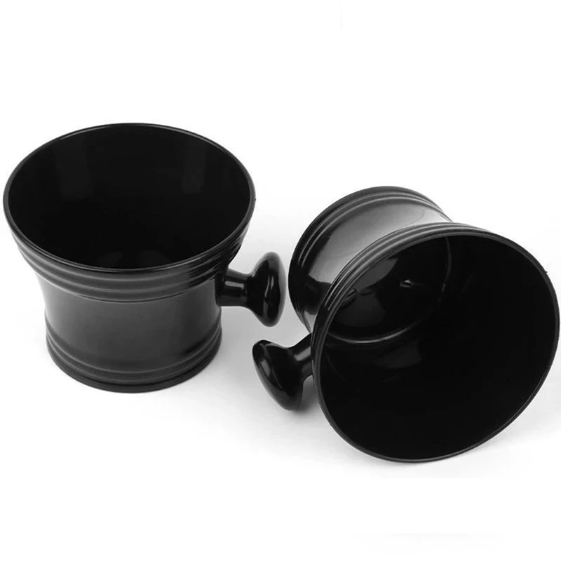 

Plastic Shaving Brush Bowl Men's Beard Care Foam Mug Bowl With Handle Facial Cleaning Tools