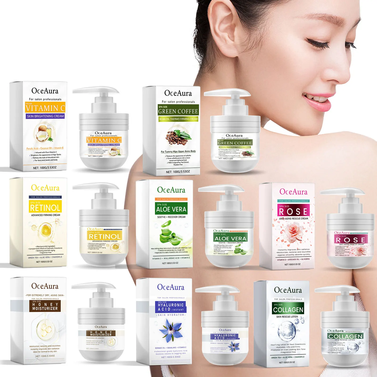 Facial Moisturizer Cream Retinol Wrinkles Remover Sagging Firming Lifting Anti Aging Fresh Fragrance Body Lotion Daily Skin Care 3
