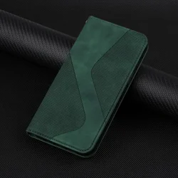 Leather Wallet Flip Cover for Samsung Galaxy - Elegant and Functional Design (Green)