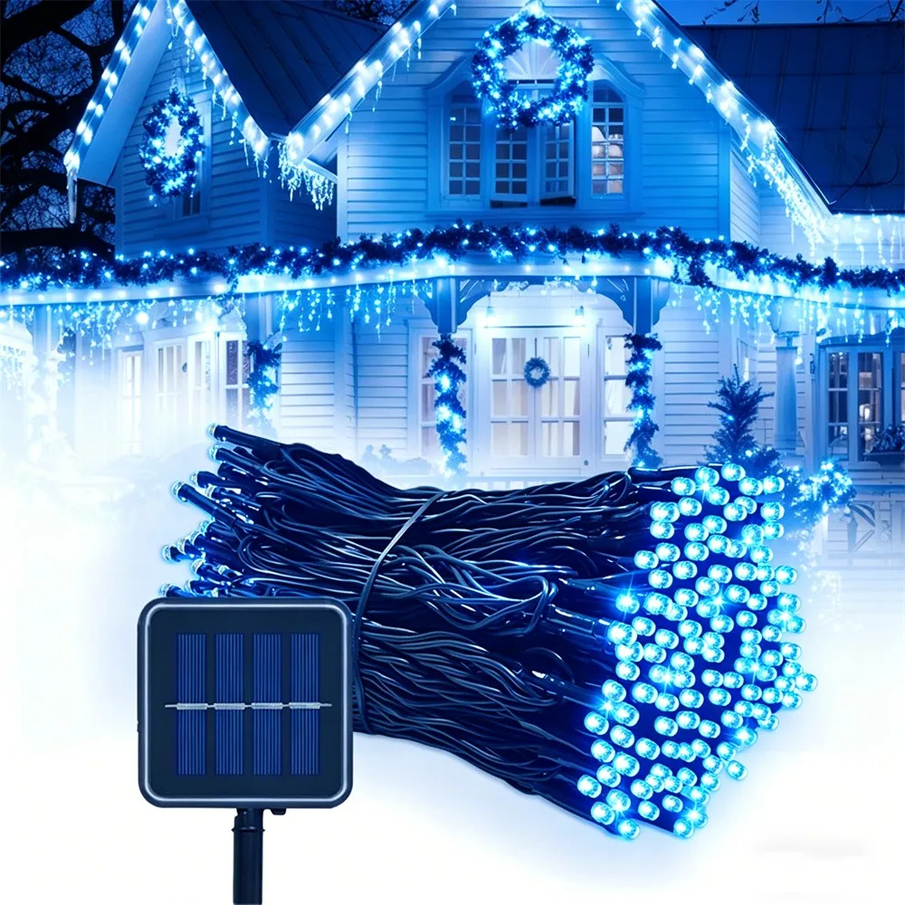 Fairy Lights LED String Garland - Waterproof Outdoor & Indoor Christmas Decoration for Tree, Garden, Wedding, and Party