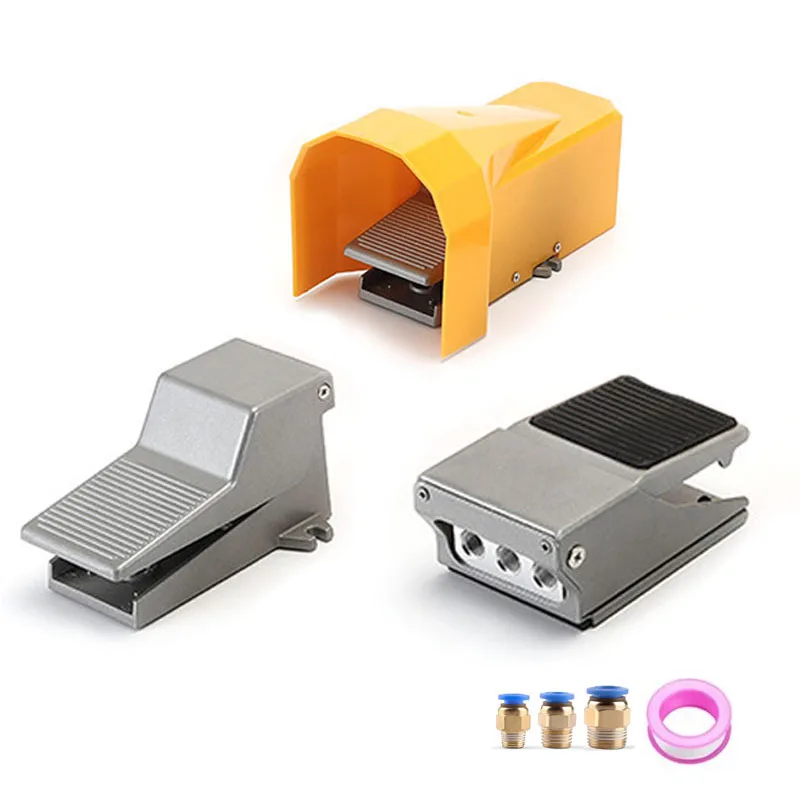 FV320 FV420 4F210-08 ล็อคกระบอกสวิทช์ควบคุม 2 ตําแหน่ง 5 WAY Air PNEUMATIC เท้าเหยียบย้อนกลับวาล์ว 1