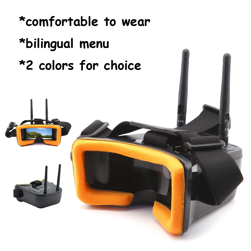 VR009  5.8G FPV , ̽ 40CH ڵ ˻, 3 ġ 480x320 HD LCD  3.7V 1200mAh ͸