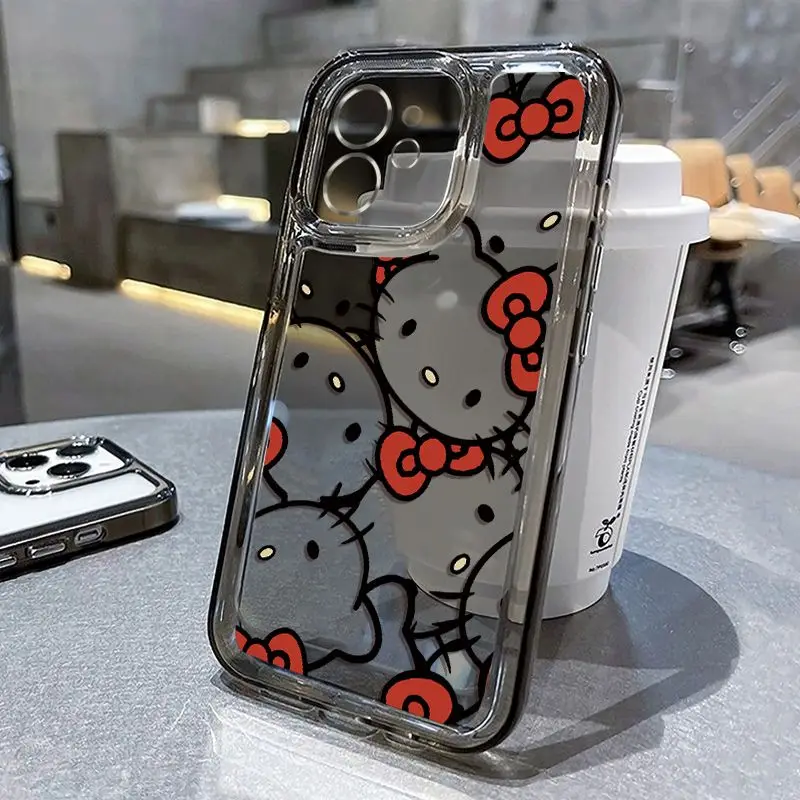 

Kawaii Sanrio Anime Figuret Hello Kittys Y2K Phone Case for Iphone 14 13 12 11Plus Pro Max X Xr Xs Max Hockproof Silicone Case