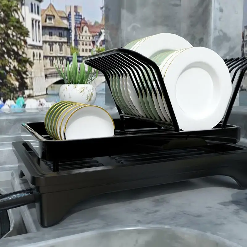 

Кухонный Органайзер, сушилка для посуды, чашек, ножей, вилок, крышек кастрюль, посуда, быстрое хранение, Кухонное сушилка для посуды с автоматическим дренажом