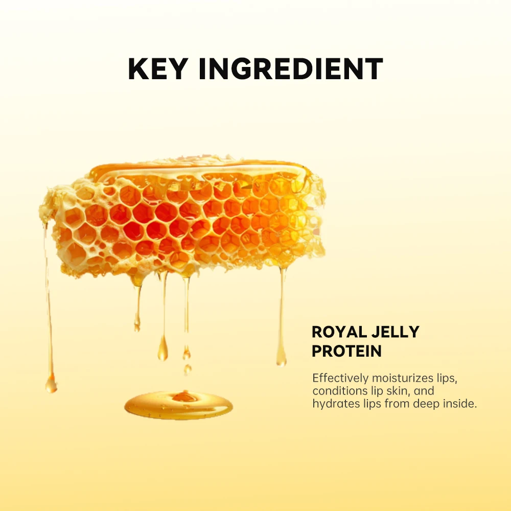 Honey Lip Butter Propolis Lipcerin Hydrating Lip Balm 12hrs Long-lasting Anti-cracking Unisex Care Makeup Lines Exfoliat