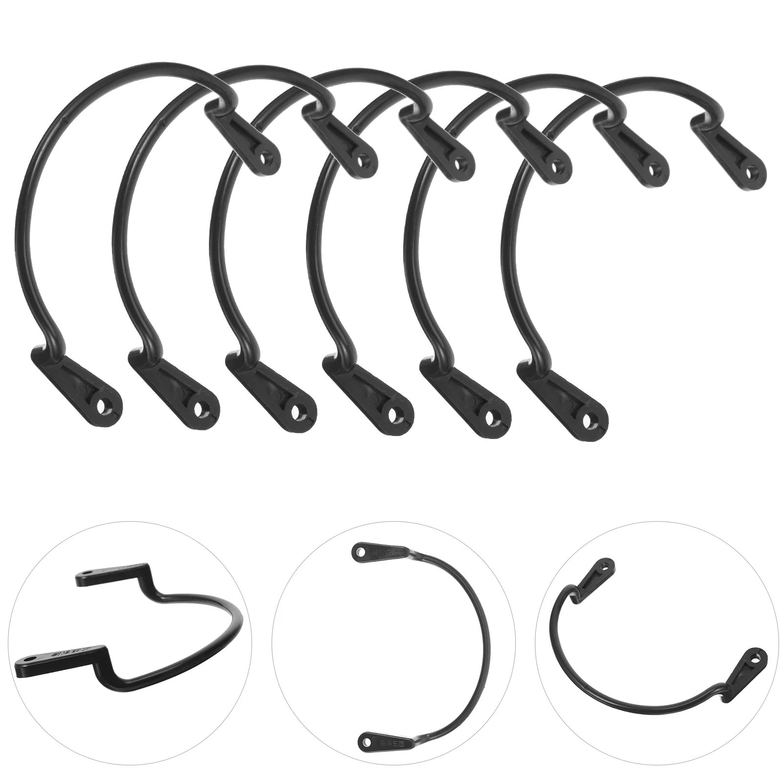 6 Pcs Black Net Pocket Holder Pool Table Pockets Replacement Hanger Bracket Billiard Accessories Snooker Balls Container Pool