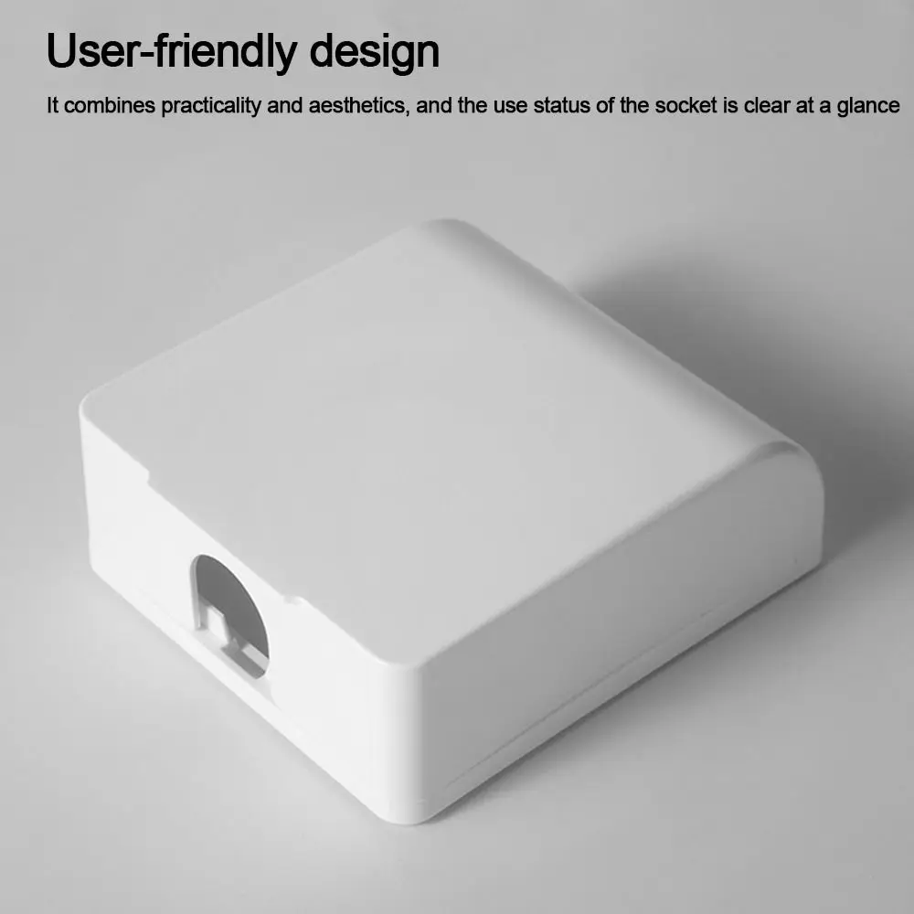 86 Type Self-Adhesive Switch Protective Cover Wall-mounted Socket Waterproof Box Bathroom Electric Plug Cover Splash-Proof Box socket protective cover