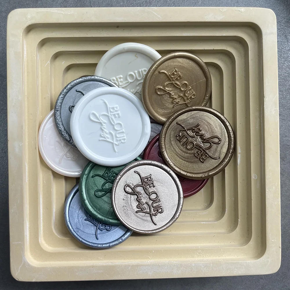 Finished wax seals self-adhesive Be my guest patterns For invitation cards envelope and gifts