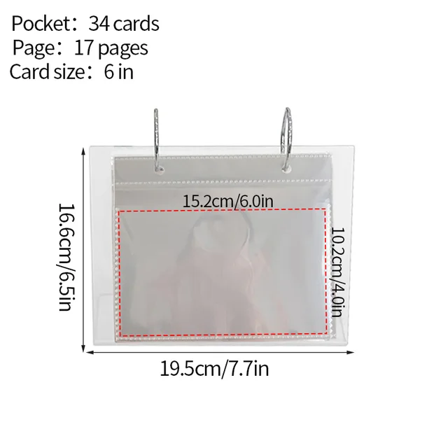 6 inch (34 pockets)