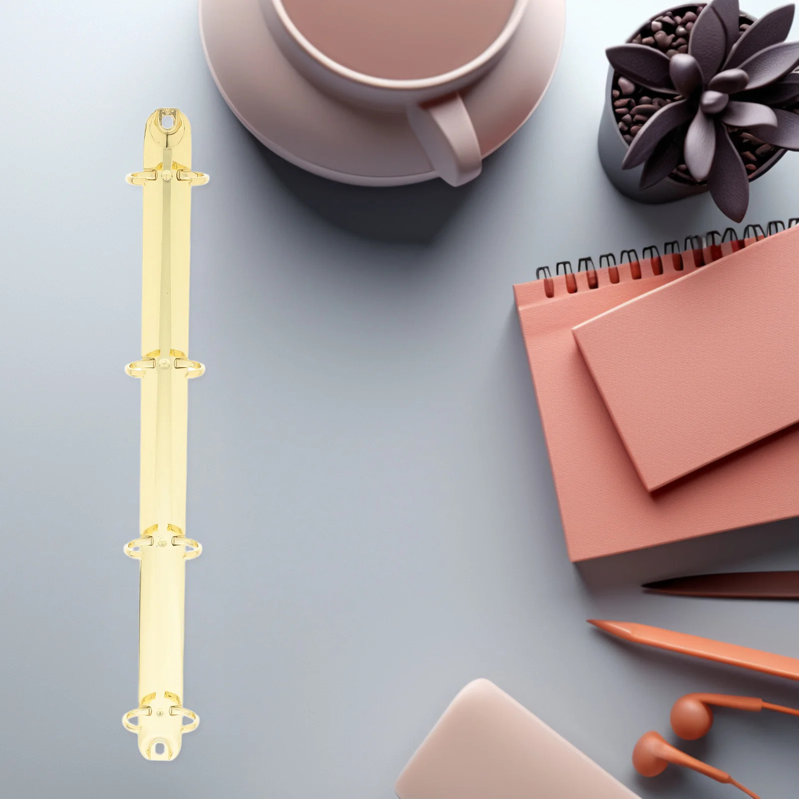Metal Ring Binder Mechanism A4 4-Ring Binding Spine Replacement Kit For Diy Planners Organizers Loose Leaf Notebook