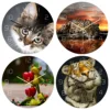 Fun Animal Frameless DIY Wall Hanging Clock Cat Tiger Leopard Frog Mute Acrylic Wall Clocks Home Living Room Office Wall Decor 1