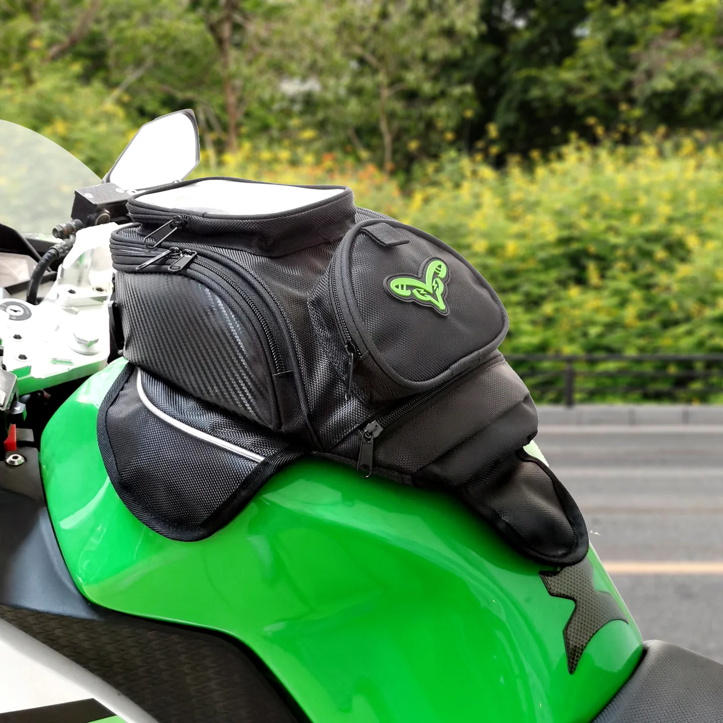 Magnetic Motorcycle Tank Bag Leather  Motorbike Tank Bags Magnetic - New  Fuel Tank - Aliexpress