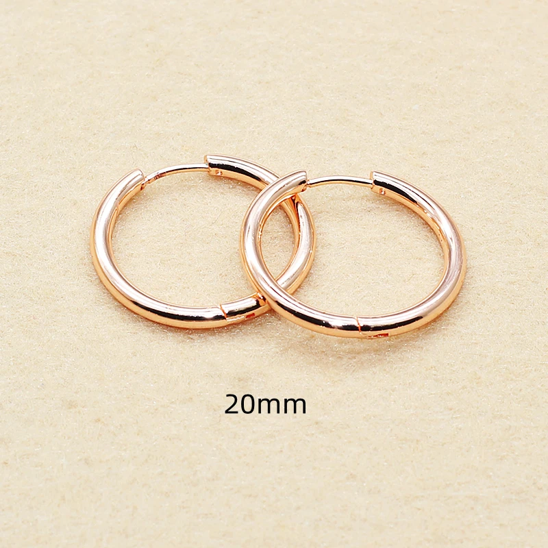 

Серьги-кольца из нержавеющей стали 316l, 20 мм