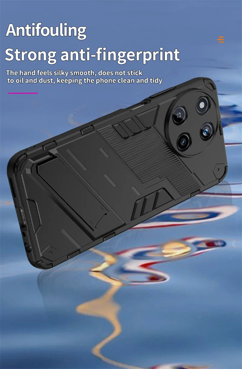 حافظة هاتف مدرعة مغناطيسية لهاتف Oppo ، Realme 11 ، 4G ، حامل مضاد للصدمات ، غطاء خلفي ، حامل مغناطيسي للسيارة ، Realme 11