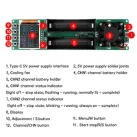 Type-C LCD Display Battery Capacity Tester MAh MWh Lithium Battery Digital Battery Power Detector Module 18650 Battery Tester 2