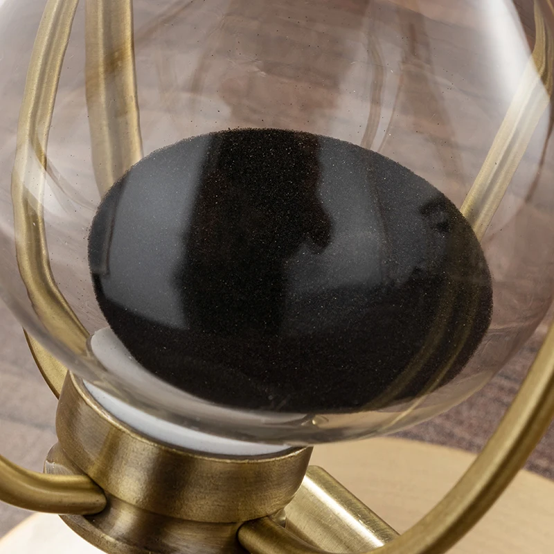 French Vintage Brass Hourglass 360 Rotating Metal Sand Clock Antique Sand Timer for Gifts Wedding Office Decor sand timer
