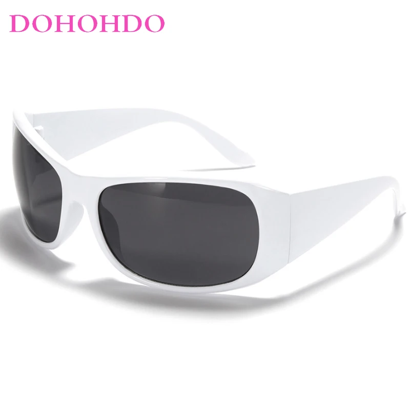 

DOHOHDO Fashion New Punk Sport Sunglasses For Women Men Trends Sun Glasses Gradient Shades Eyewear Female Y2K UV400 Eyeglasses