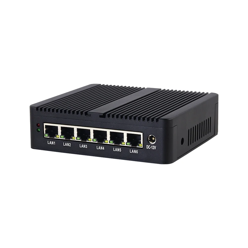 Mini PC Intel Celeron J6412 I226-V 2.5G 6 LAN DDR4 Fanless Pfsense Firewall Router SIM Slot Industrial Computador USB3.2 bebepc mini pc 4 lan 2 5g fanless celeron j4125 n4000 ddr4 firewall pfsense computador windows 10 linux ubuntu router wif minipc