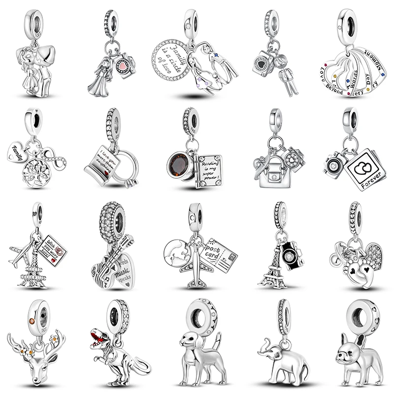 Шарм-бусина из серебра 925 пробы