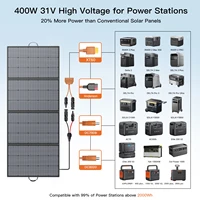 MHPOWOS 400W panneau solaire Portable léger puissance de secours 31V chargeur solaire pliable pour les activités de plein air RV Camping hors réseau 3