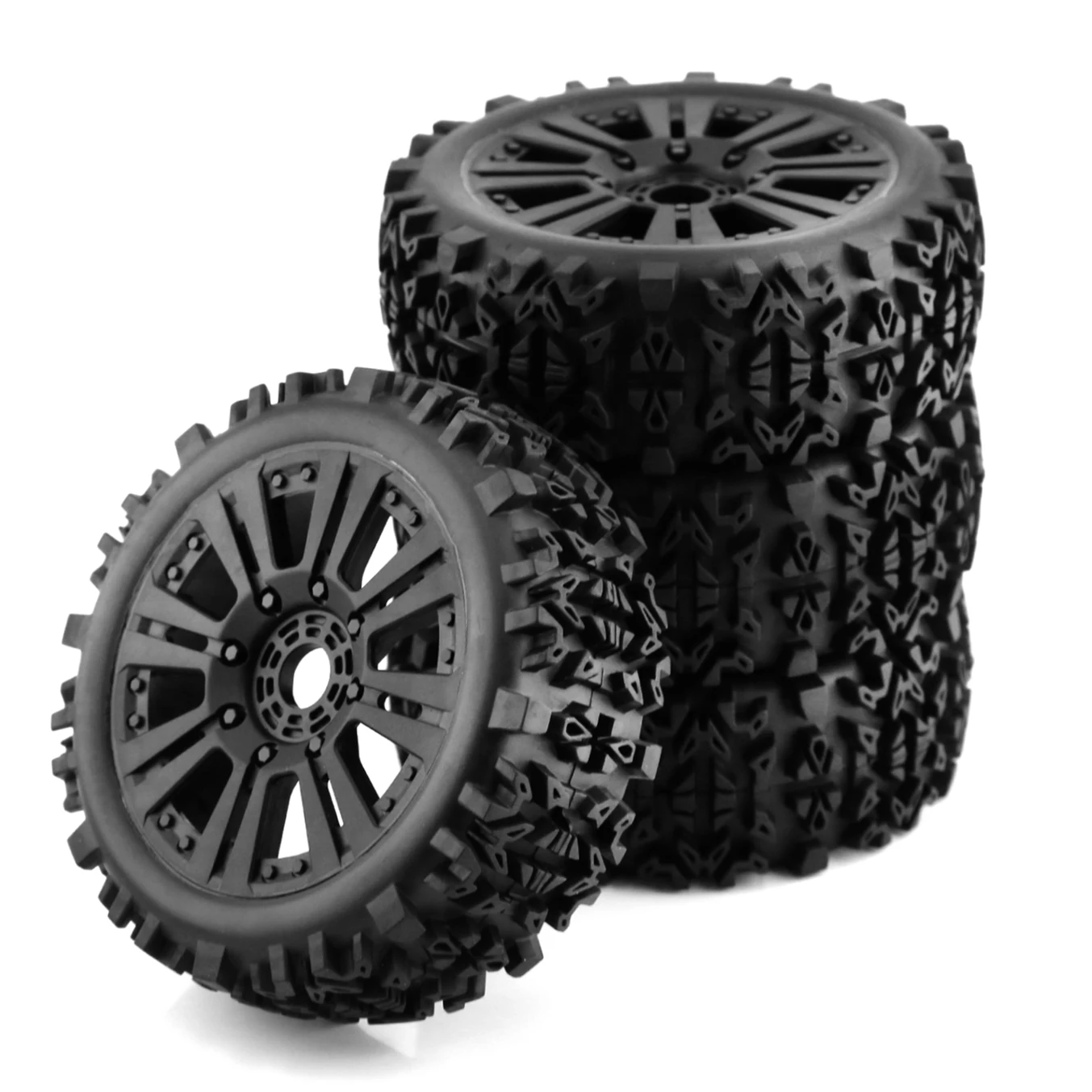 4 Pz 120Mm 1/8 Rc Fuoristrada Buggy Ruote Pneumatico 17Mm Esagonale Per Arrma Typhon Talion Traxxas Redcat Team Losi Kyosho Hpi Hsp Vrx Rc Car