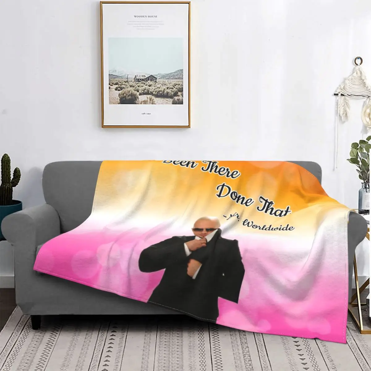 

Ultra-Soft Fleece Mr. Worldwide Throw Blanket Warm Flannel Gay Colorful Blankets for Bedroom Office Couch Bedspreads