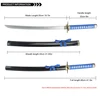 31.5＂/ 80CM Anime Bleach Katana Swords Bamboo Blade Zangetsu Toy Sword Kurosaki Ichigo Ninja Blade Cosplay Prop Wooden Anime 2
