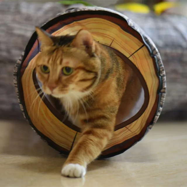 Tunnel pliable pour chat jouets interactifs pour petits et moyens chats accessoires pour animaux de compagnie